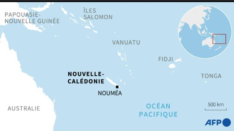 Carte de la Nouvelle-Calédonie dans l'Océan Pacifique ( AFP /  )