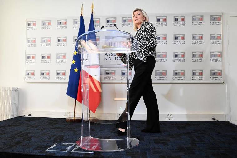Marine Le Pen à Paris, le 2 août 2022. ( AFP / Alain JOCARD )