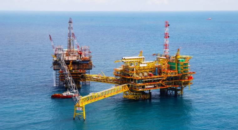 Une plateforme pétrolière Repsol au large de la Malaisie. (© Repsol)