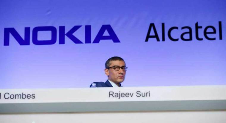 Le directeur général de Nokia, Rajeev Suri. (© T. Samson / AFP)