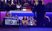 La chanteuse israélienne Eden Golan, le 9 mai 2024 lors de la demi-finale du concours de l'Eurovision à Malmö, en Suède ( TT NEWS AGENCY / Jessica GOW )