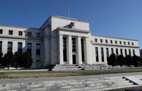 Le bâtiment de la Réserve fédérale est représenté à Washington