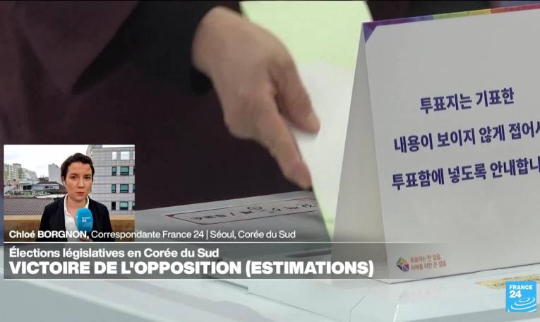 Législatives en Corée du Sud : l'opposition accroît sa majorité, selon les estimations