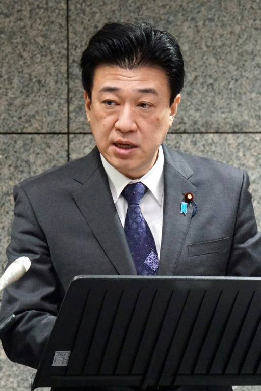 Le ministre japonais de la Défense Minoru Kihara, le 21 avril 2024 à Tokyo ( JIJI PRESS / STR )