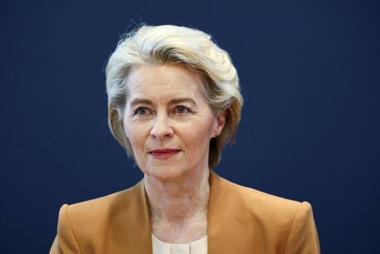 Ursula von der Leyen lors de la réunion de la direction de la CDU à Berlin