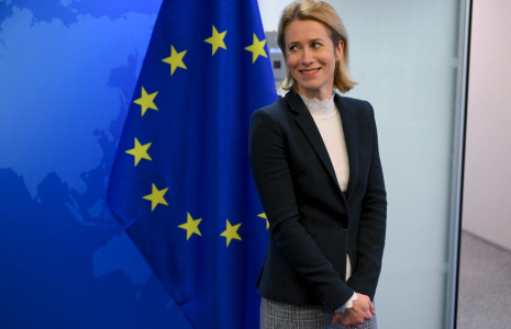 Kaja Kallas à Bruxelles, le 17 janvier 2025. ( AFP / NICOLAS TUCAT )