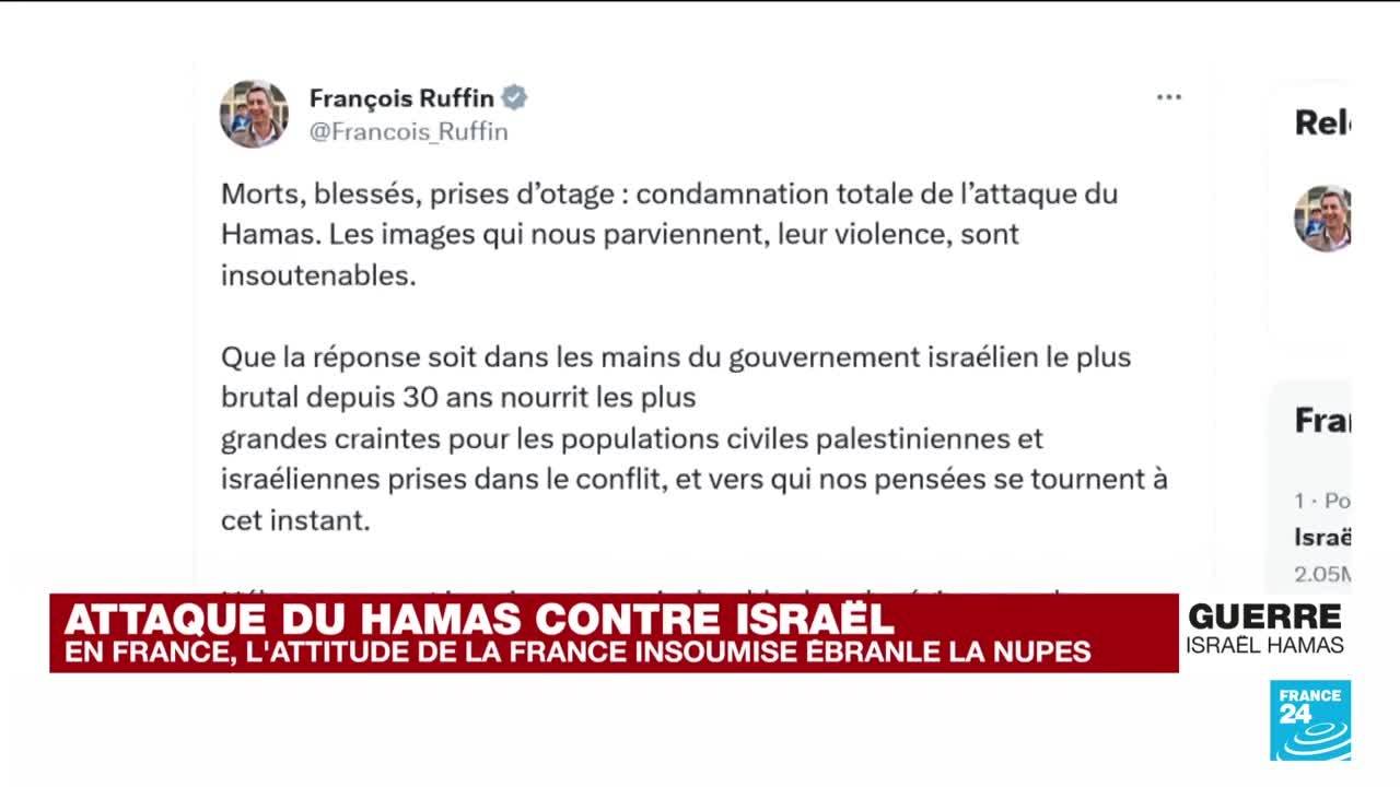 Attaques du Hamas sur Israël : l'attitude de La France insoumise ébranle la Nupes