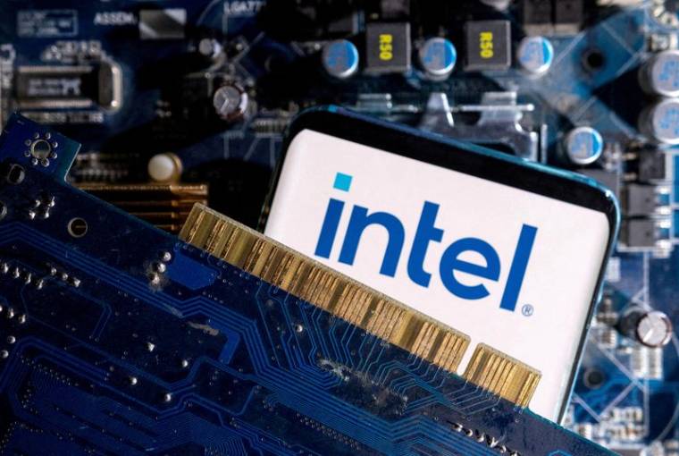 Illustration qui montre le logo d'Intel