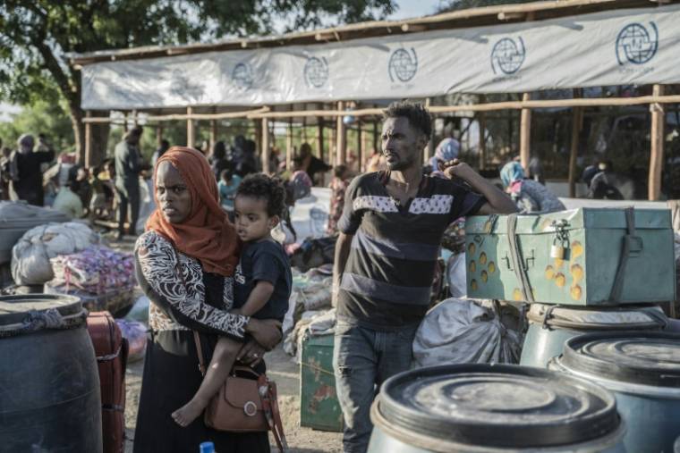 Réfugiés à Metema, dans le nord-ouest de l'Ethiopie, le 4 mai 2023 ( AFP / Amanuel Sileshi )