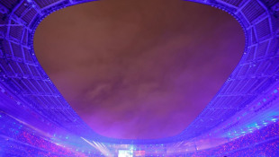 Le spectacle de clôture des Jeux paralympiques de Paris, au Stade de France à Saint-Denis, le 8 septembre 2024. ( AFP / Thibaud MORITZ )