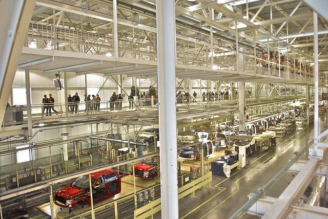 Une usine Ford, à Detroit. (crédit : Nicole Yeary / CC)