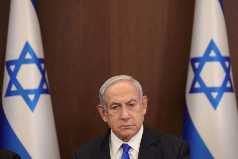 Photo d'archives: Le Premier ministre israélien Benjamin Netanyahu lors d'une réunion du gouvernement à Jérusalem