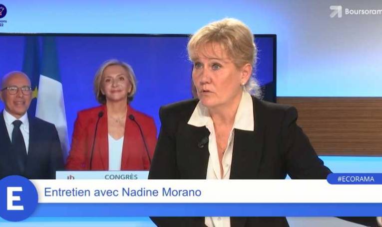 Nadine Morano : "Si vous voulez continuer à bénéficier d'une retraite par répartition, il ne faut pas voter pour Emmanuel Macron !"