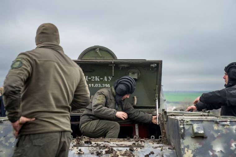 Ukraine's National Guard defence lines near Odessa