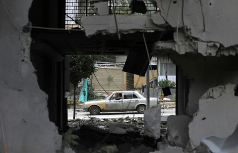 Destructions à Nabatiyeh, dans le sud du Liban, au deuxième jour de la trêve entre Israël et le Hezbollah, le 28 novembre 2024 ( AFP / - )