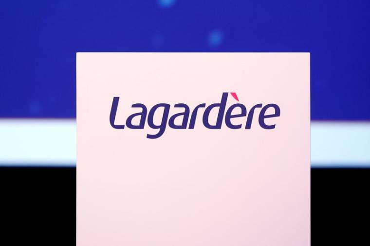Le logo du groupe de médias Lagardère