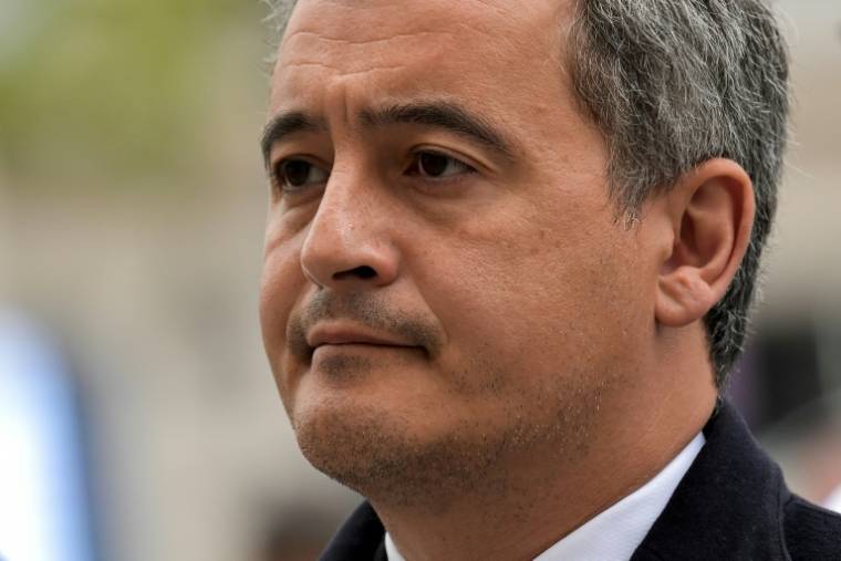 Le ministre de l'Intérieur Gérald Darmanin, le 19 avril 2024 à Paris ( AFP / Bertrand GUAY )