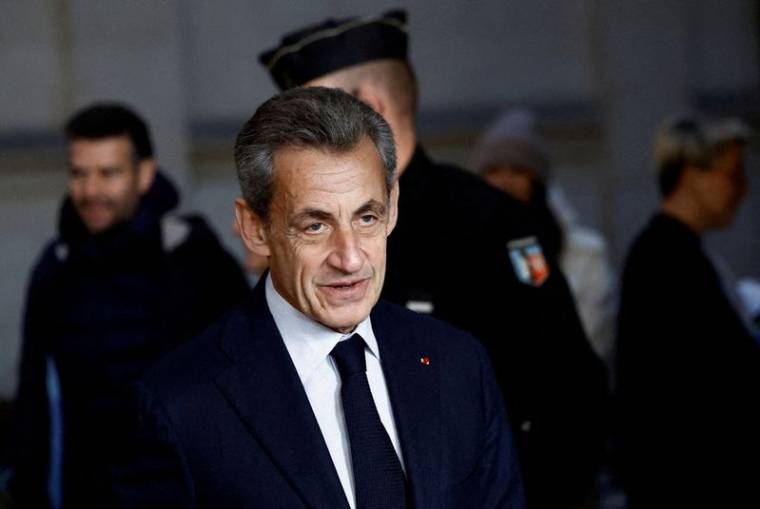Photo d'archives de l'ancien président français Nicolas Sarkozy à Paris, en France