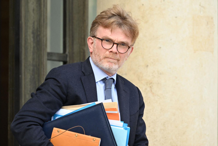 Le ministre français de l'Agriculture Marc Fesneau à Paris le 16 mai 2023. ( AFP / EMMANUEL DUNAND )