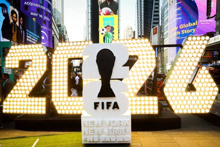 Le logo de la Coupe du Monde de la FIFA 2026 de New York/New Jersey