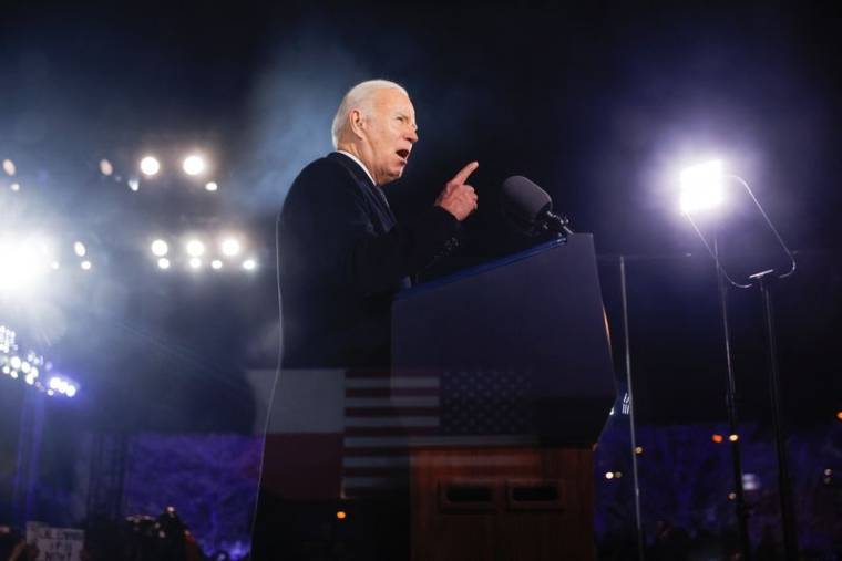 Le président américain Joe Biden lors d'un discours à Varsovie, en Pologne