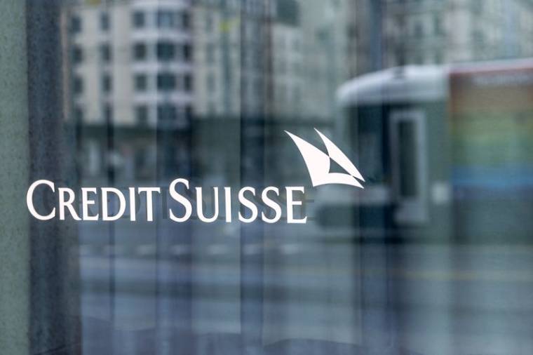 Une agence de la banque Credit Suisse, à Genève