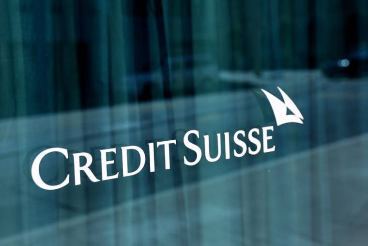 Le logo du Credit Suisse à Genève