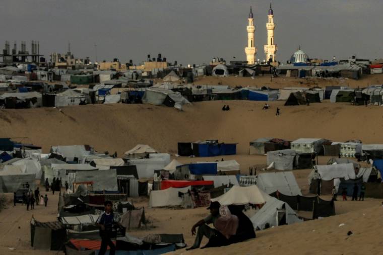 Camp de déplacés à Rafah, dans le sud de la bande de Gaza, le 30 avril 2024 ( AFP / - )