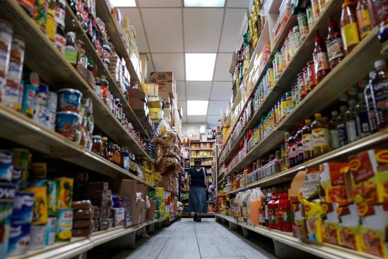 Un rayon de supermarché à Washington aux Etats-Unis
