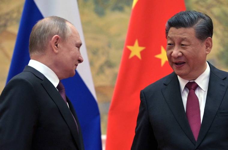 Vladimir Poutine et Xi Jinping, à Pékin, le 4 février 2022 ( Sputnik / ALEXEI DRUZHININ )