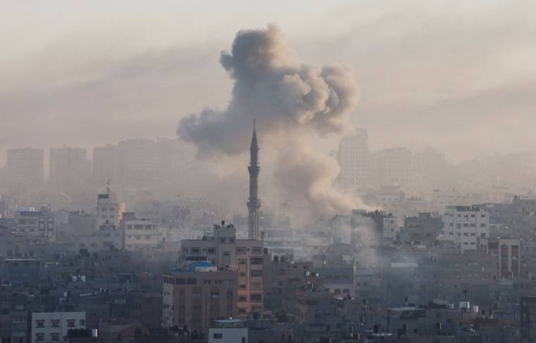 Conflit en cours entre Israël et le groupe islamiste palestinien Hamas, à Gaza