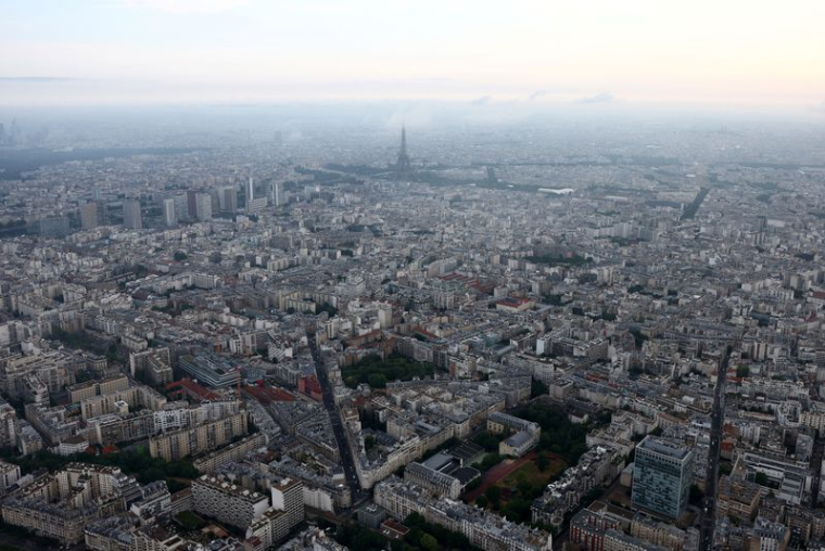 Vue aérienne de Paris