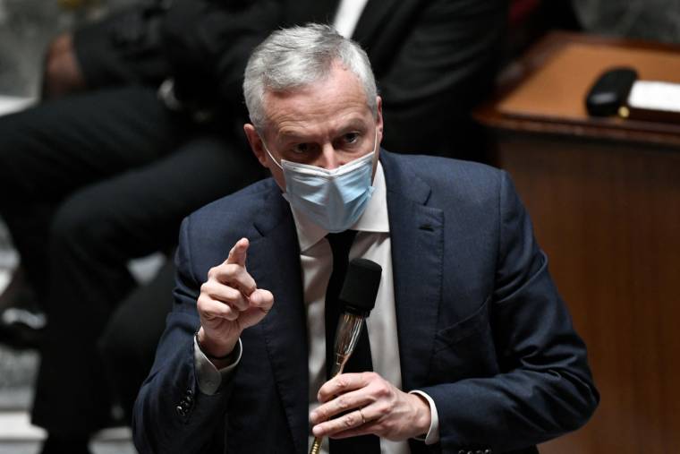 Le ministre de l'Économie Bruno Le Maire.  ( AFP / STEPHANE DE SAKUTIN )