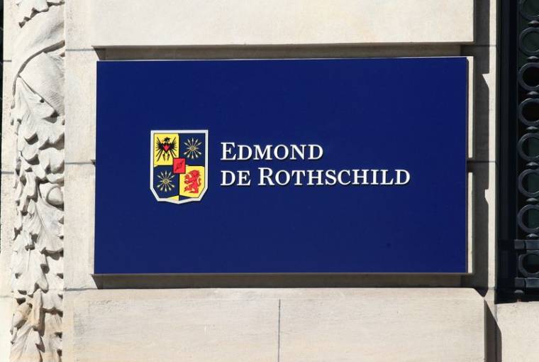 Le logo de la banque Edmond de Rothschild à Genève