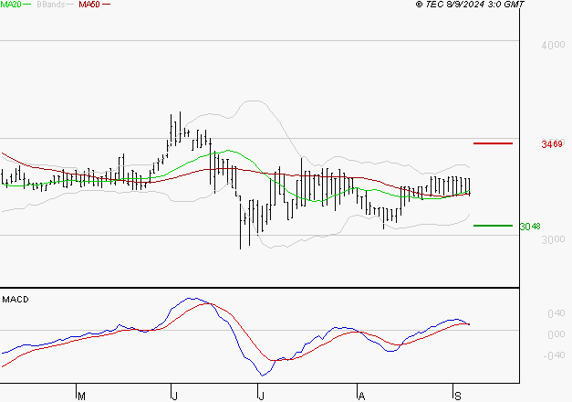 BOIRON SA : Une consolidation vers les supports est probable