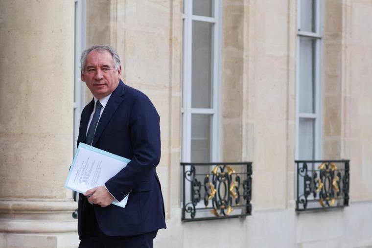 François Bayrou, le 12 décembre 2022 à l'Elysée. ( AFP / THOMAS SAMSON )