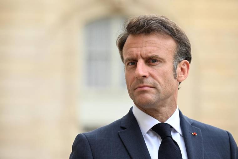 Emmanuel Macron, à Paris, le 28 juin 2023 ( AFP / EMMANUEL DUNAND )