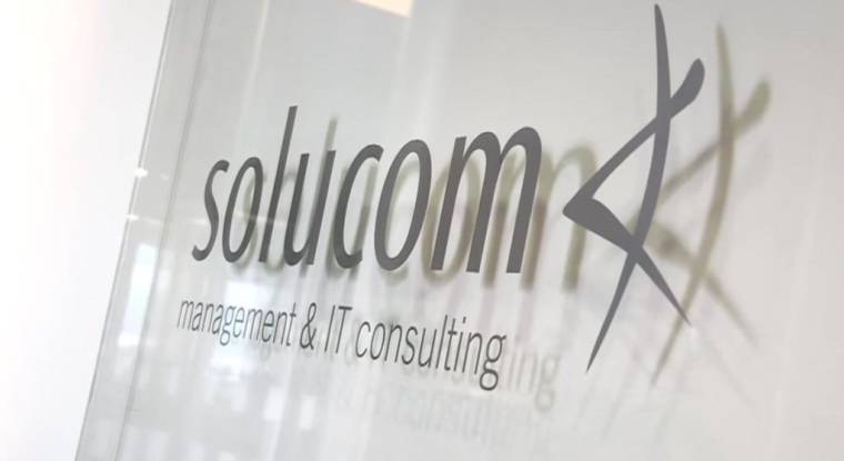 Le logo de Solucom. (© Solucom TV)