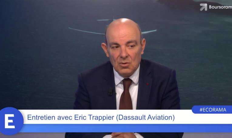 Eric Trappier (PDG de Dassault Aviation) : "Nous sommes satisfaits de notre cours de Bourse !"