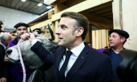 Le président Emmanuel Macron au salon de l'agriculture à Paris le 22 février 2025 ( POOL / Alain JOCARD )