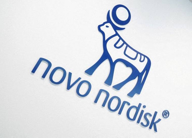 Le logo du fabricant danois de médicaments Novo Nordisk