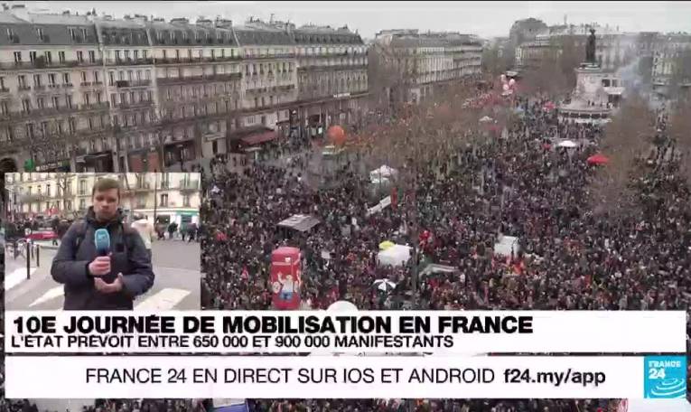 Réforme des retraites : "il y a énormément de jeunes" mobilisés à Paris
