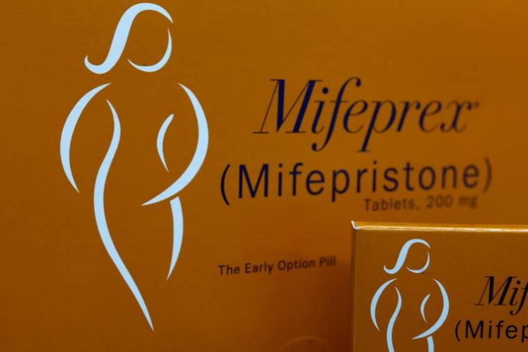 Des paquets de comprimés de Mifépristone dans une clinique du planning familial, le 13 avril 2023, à Rockville, Maryland ( GETTY IMAGES NORTH AMERICA / Anna Moneymaker )