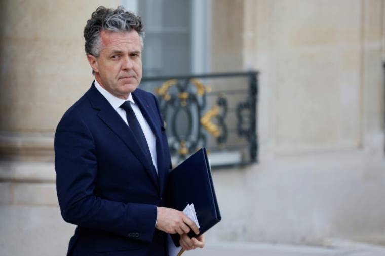 Le ministre de la Transition écologique Christophe Béchu le 12 avril 2024, à Paris ( AFP / Ludovic MARIN )
