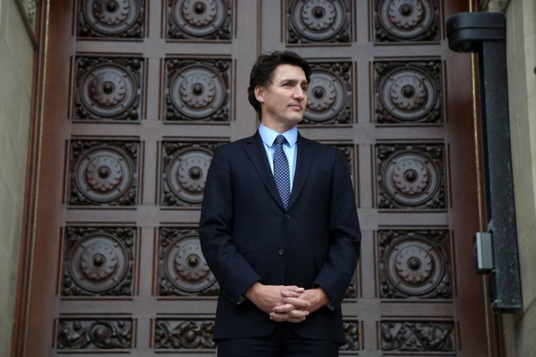 Le Premier ministre canadien Justin Trudeau le 30 janvier 2024 à Ottawa. ( AFP / DAVE CHAN )