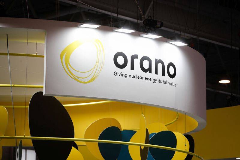 Le logo d'Orano à Villepinte, en France