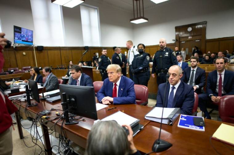 Donald Trump au tribunal de New York, le 30 Avril 2024  ( GETTY IMAGES NORTH AMERICA / POOL )