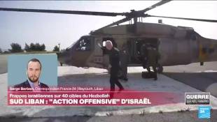 L'armée israélienne annonce mener une offensive sur le sud du Liban