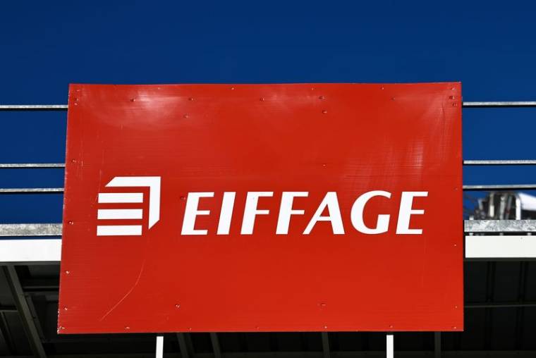 Le logo du groupe Eiffage à Paris