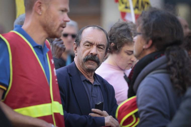 Philippe Martinez à Paris, le 27 octobre 2022. ( AFP / GEOFFROY VAN DER HASSELT )